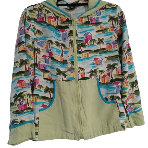 Anne Carson 100% Silk hoodie jacket blazer Size S - Picture 8 of 11